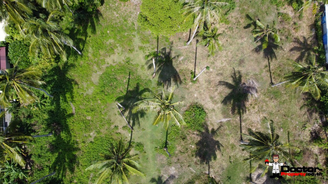 1,240 Sqm land,  next to the beach in Hua Thanon, Koh Samui – For Sale